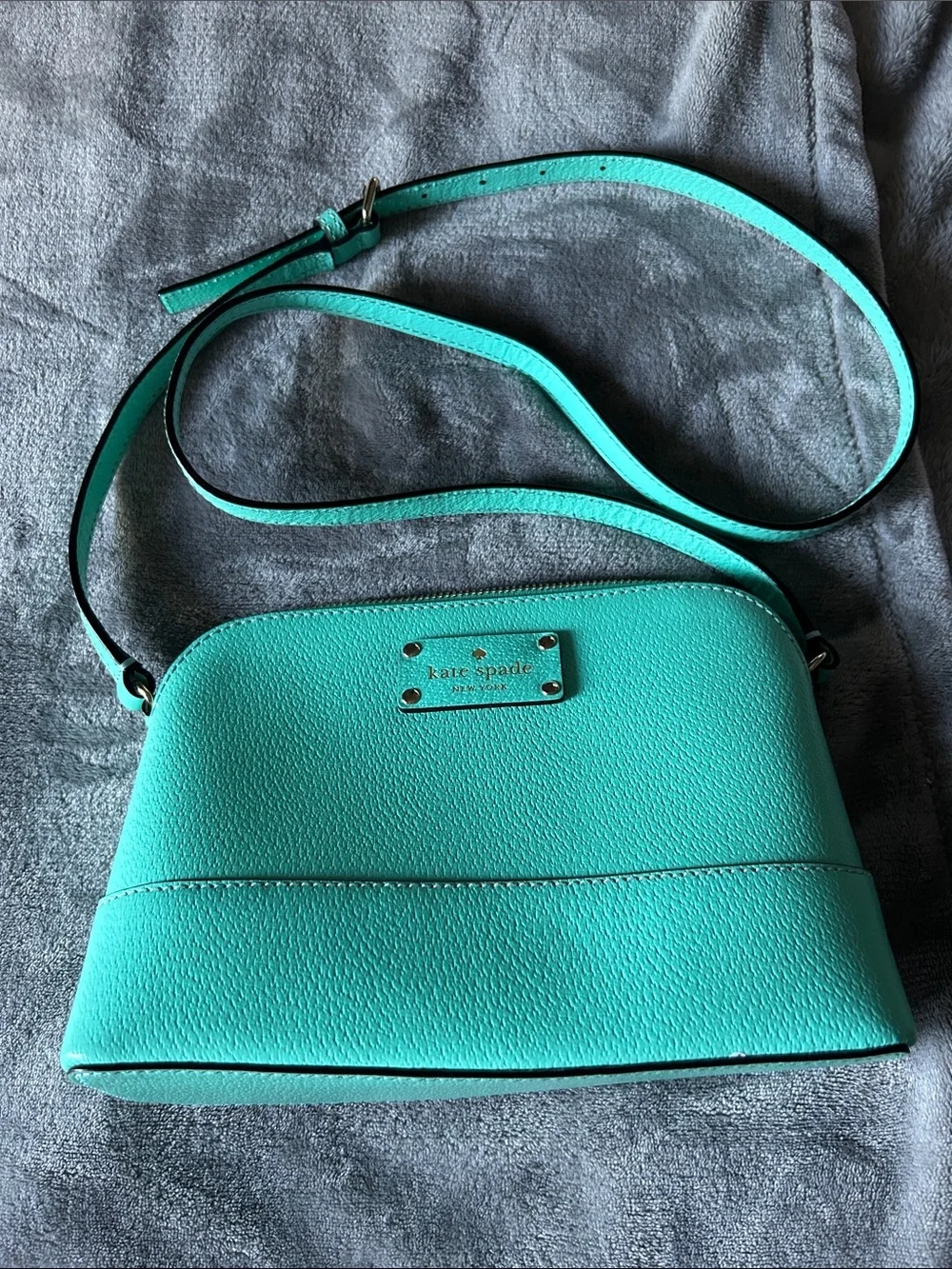 kate spade Teal Aqua Dome Leather Crossbody